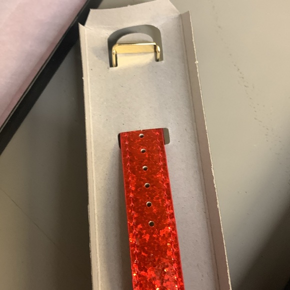 Avon Glitter Sparkle Strap Watch Red Brand New in Box - Picture 7 of 15
